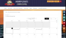 
							         Monroe County School District / Monroe County School District Calendar								  
							    