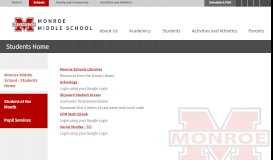 
							         Monroe Middle School - Students ... - School District of Monroe								  
							    