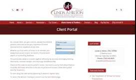 
							         Monroe Township, NJ CPA Firm | Client Portal Page | Linda A. Hilton ...								  
							    