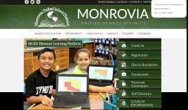 
							         Monrovia Unified School District								  
							    