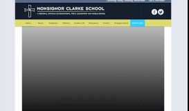 
							         Monsignor Clarke | Catholic Regional School								  
							    