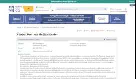 
							         Montana Medical Home Portal - Central Montana Medical Center								  
							    
