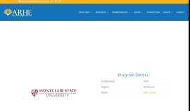 
							         Montclair State University - ARHE Collegiate Recovery								  
							    