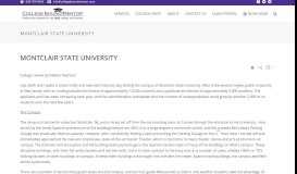 
							         Montclair State University - College Bound Mentor								  
							    