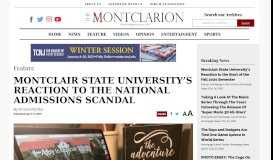 
							         Montclair State University's Reaction to the National Admissions ...								  
							    