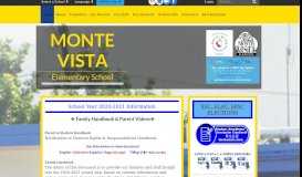 
							         Monte Vista Elementary School: Home								  
							    
