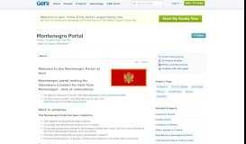 
							         Montenegro Portal - Geni								  
							    