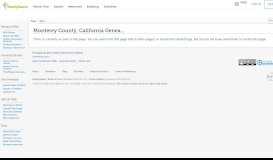 
							         Monterey County, California Genealogy Genealogy - FamilySearch Wiki								  
							    