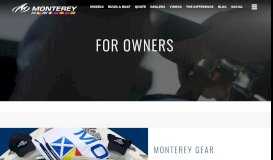 
							         Monterey Owners Portal | Monterey Boats								  
							    