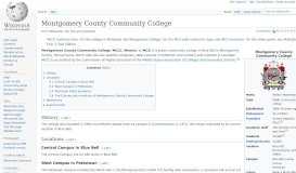 
							         Montgomery County Community College - Wikipedia								  
							    