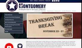 
							         Montgomery Independent School District								  
							    
