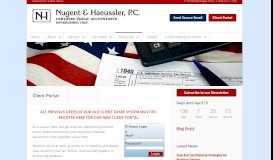 
							         Montgomery, New York Accounting Firm | Client Portal Page | Nugent ...								  
							    