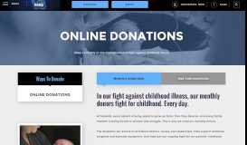 
							         Monthly and One-time Donations | Donate | SickKids Foundation								  
							    