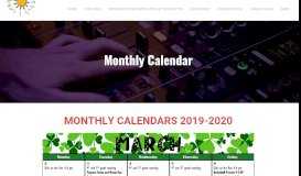 
							         Monthly Calendar - Imagine Madison Avenue School of Arts								  
							    