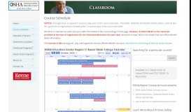 
							         Monthly Course Schedule | Oshaedne - Keene State College's OSHA ...								  
							    