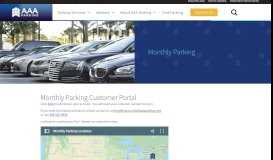 
							         Monthly Parking Portal - AAA Parking								  
							    