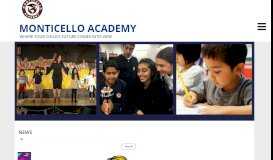 
							         Monticello Academy: Home Page								  
							    