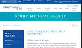 
							         Monticello Family Medicine | Monticello Internal Medicine								  
							    