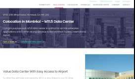 
							         Montréal Data Center | MTL5 | Cologix								  
							    