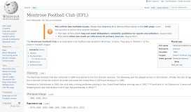 
							         Montrose Football Club (EFL) - Wikipedia								  
							    