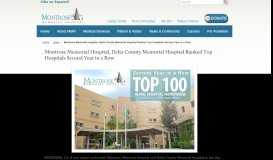 
							         Montrose Memorial Hospital, Delta County Memorial Hospital Ranked ...								  
							    