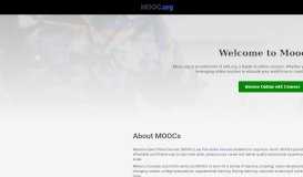 
							         mooc.org | Massive Open Online Courses | An edX Site								  
							    