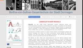 
							         Moodle - Bertha-von-Suttner-Gesamtschule - Dormagen								  
							    