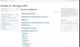 
							         Moodle for Michigan EMS								  
							    
