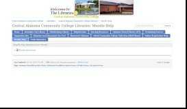
							         Moodle Help - Central Alabama Community College Libraries ...								  
							    