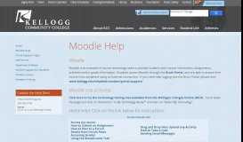 
							         Moodle Help - Kellogg Community College								  
							    