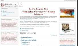 
							         Moodle Login - Huntington University of Health Sciences								  
							    