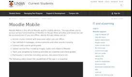 
							         Moodle Mobile | UNSW Current Students								  
							    