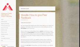 
							         moodle – Montessori Centre International – Student Help Blog								  
							    
