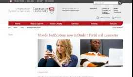 
							         Moodle Notifications | Information Systems Services | Lancaster ...								  
							    