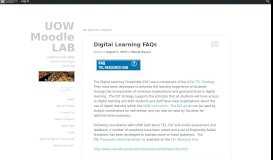 
							         Moodle | UOW Moodle LAB - UOW Staff Blogs								  
							    