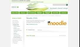 
							         Moodle (VLE) - Moodle (VLE) - SRUC								  
							    