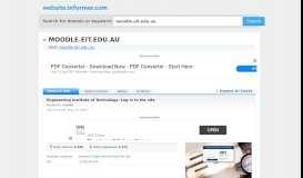 
							         moodle.eit.edu.au at WI. Engineering Institute of Technology ...								  
							    