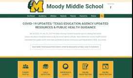 
							         Moody Middle School - Moody ISD								  
							    