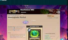 
							         Moonglade Portal | Hearthstone: Heroes of Warcraft Wiki | FANDOM ...								  
							    