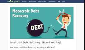 
							         Moorcroft Debt Recovery: How to Write Off 90% of Your Debt								  
							    