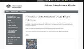 
							         Moorebank Units Relocation (MUR) Project : Department of Defence								  
							    