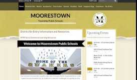 
							         Moorestown Township Public Schools: Home								  
							    