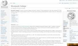 
							         Moorpark College - Wikipedia								  
							    