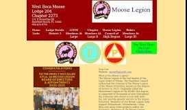 
							         Moose Legion - West Boca Home								  
							    