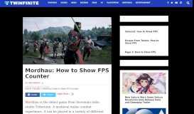 
							         Mordhau: How to Show FPS Counter - Twinfinite								  
							    
