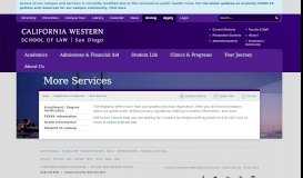 
							         More Services - Registration and Records - California Western School ...								  
							    