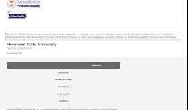 
							         Morehead State University Overview - CollegeData College Profile								  
							    
