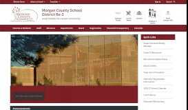 
							         Morgan County School District Re-3 / Homepage								  
							    