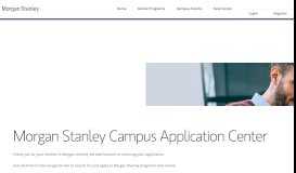 
							         Morgan Stanley Campus Application Center								  
							    