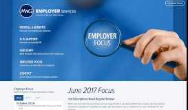 
							         Morgan White Group - MWG Employer Services								  
							    